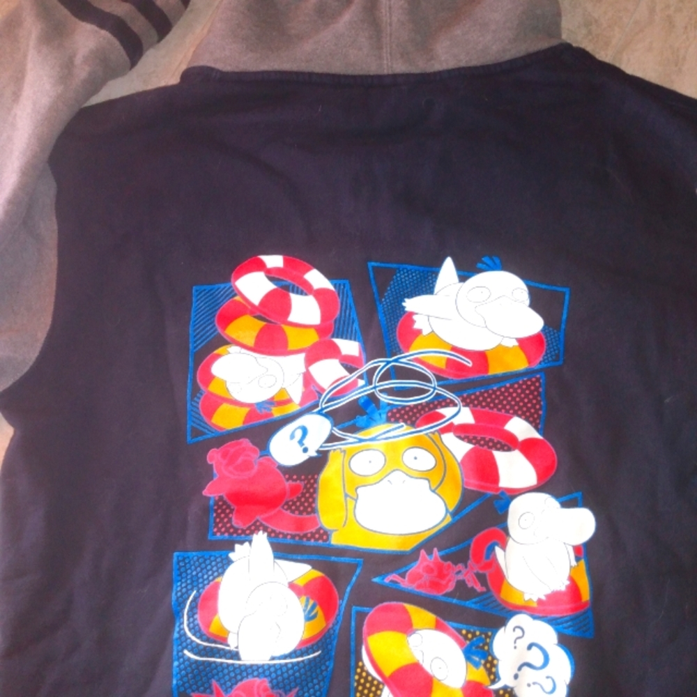Pokemon Psyduck adult varsity hooded coat size large